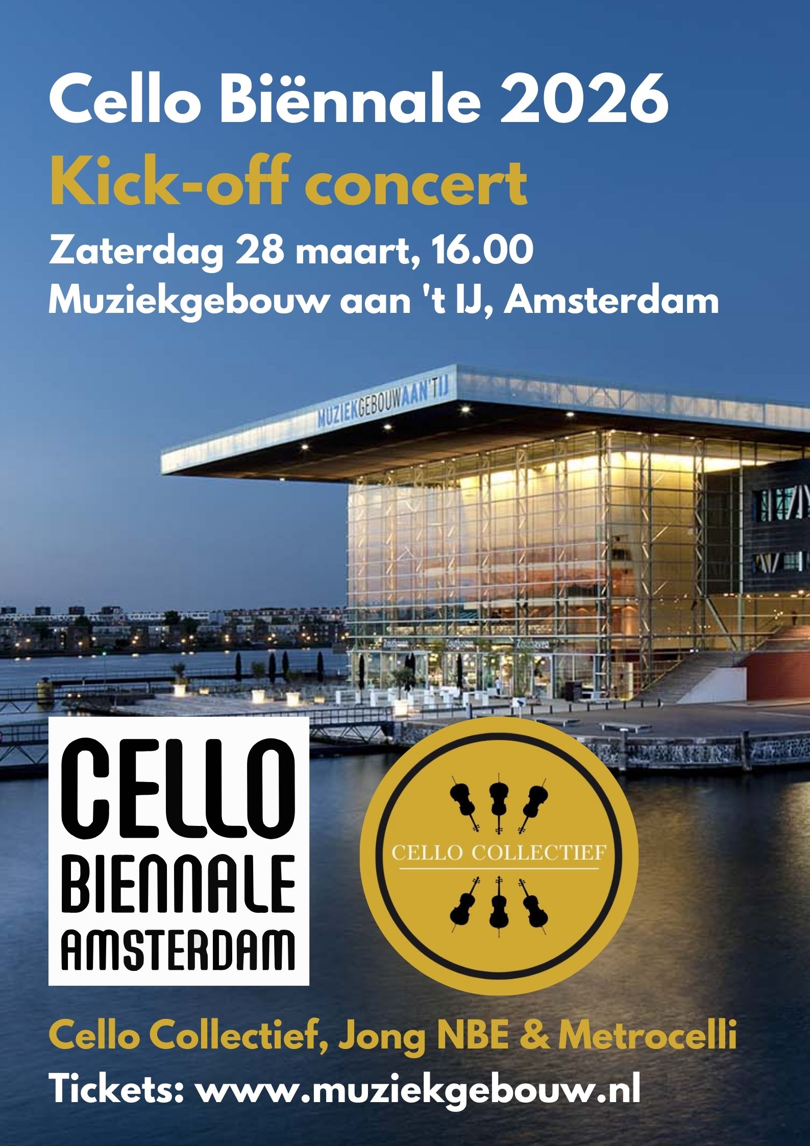 Cello Collectief poster winter concert