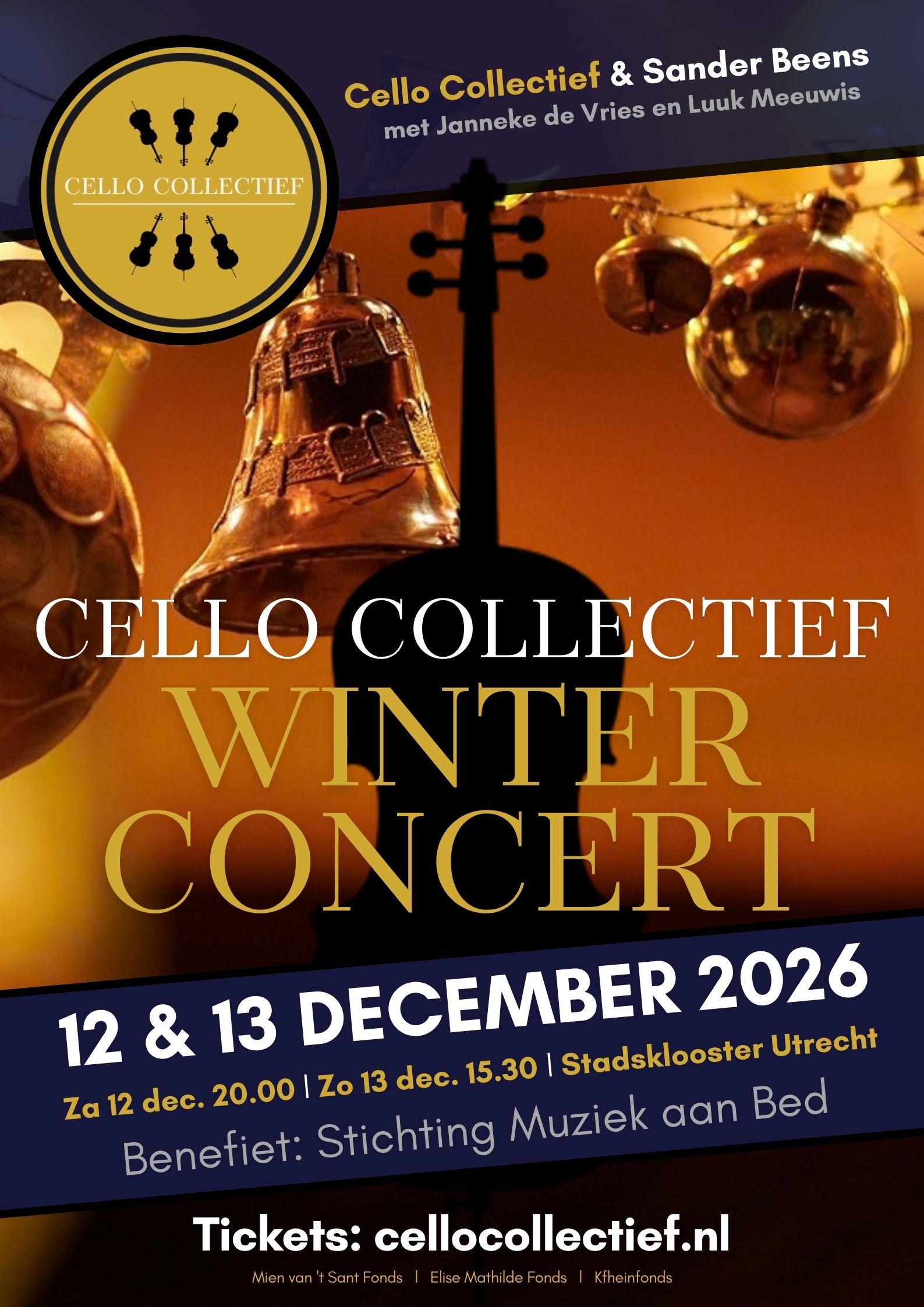 Cello Collectief poster winter concert